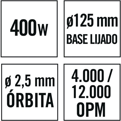 Lijadora Excentrica Ratio LR400NM  400W
